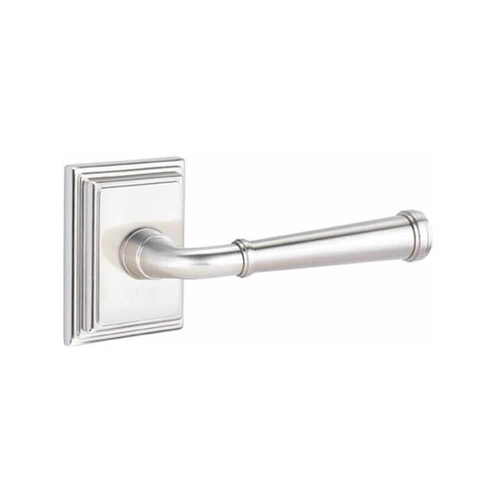 Emtek 8561ME Dummy , Wilshire Rosette , Merrimack Lever
