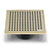 QM Drains 88.100.06 Lagos Series Mira Line 5 3/4" Square Drain