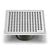 QM Drains 88.100.06 Lagos Series Mira Line 5 3/4" Square Drain