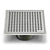 QM Drains 88.100.06 Lagos Series Mira Line 5 3/4" Square Drain