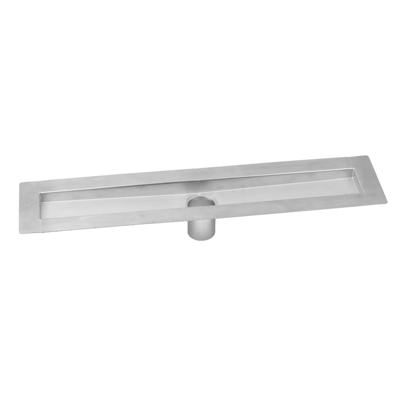 Jaclo 88248-BSS 48" Zeroedge Bottom Outlet Channel Drain Body - Brushed Stainless