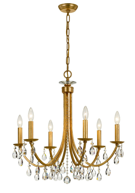 Crystorama 8826-CL-MWP Bridgehampton 6 Light Chandelier - Parent