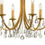Crystorama 8826-CL-MWP Bridgehampton 6 Light Chandelier - Parent