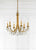Crystorama 8826-CL-MWP Bridgehampton 6 Light Chandelier