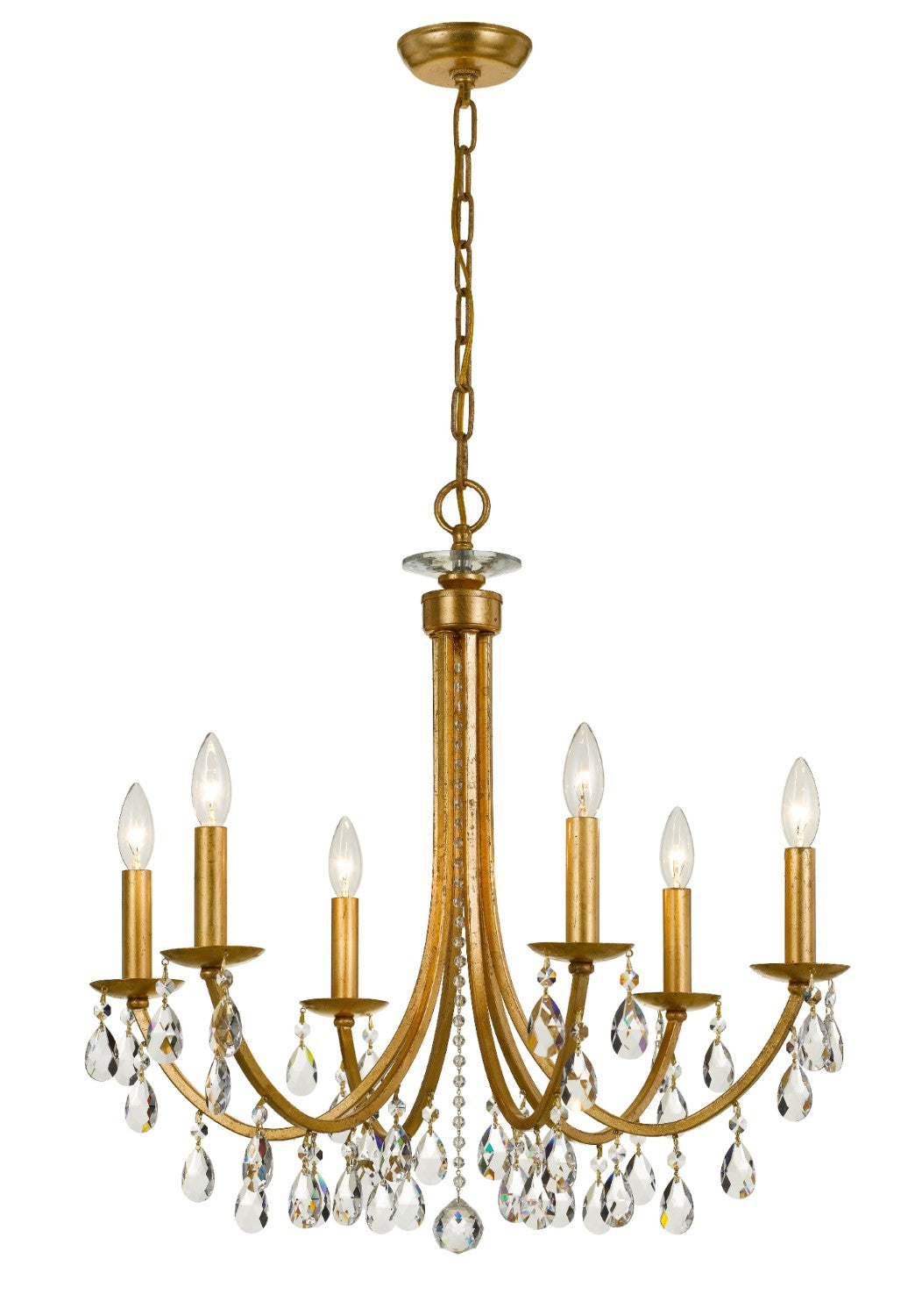 Crystorama 8826-CL-S Bridgehampton 6 Light Swarovski Strass Crystal Chandelier - Parent
