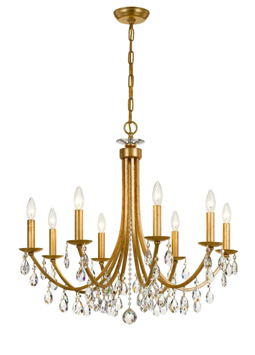 Crystorama 8828-CL-SAQ Bridgehampton 8 Light Spectra Crystal Chandelier - Parent