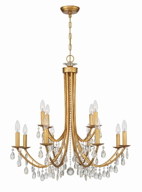 Crystorama 8829-CL-MWP Bridgehampton 12 Light Chandelier - Parent