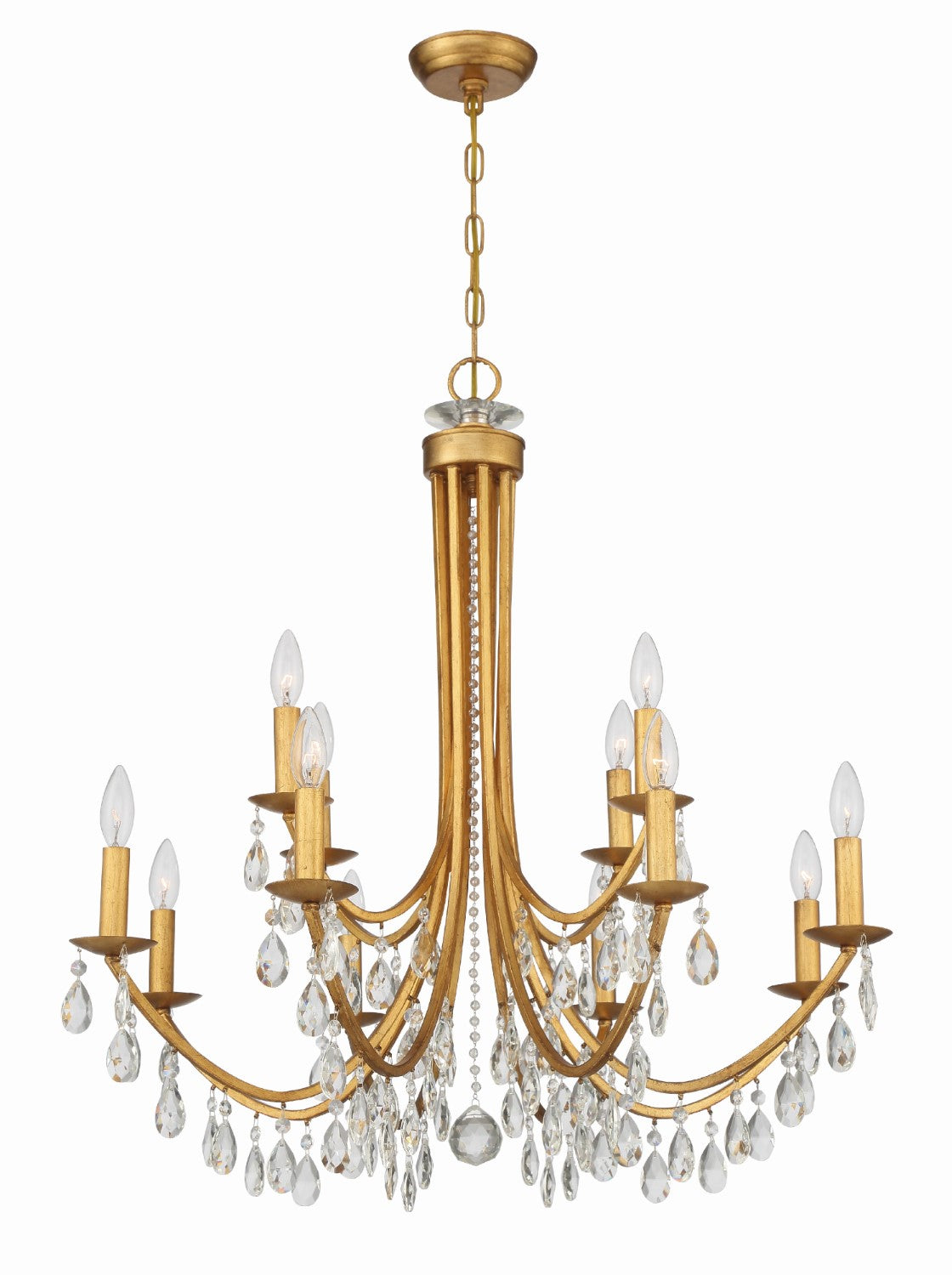 Crystorama 8829-CL-MWP Bridgehampton 12 Light Chandelier - Parent