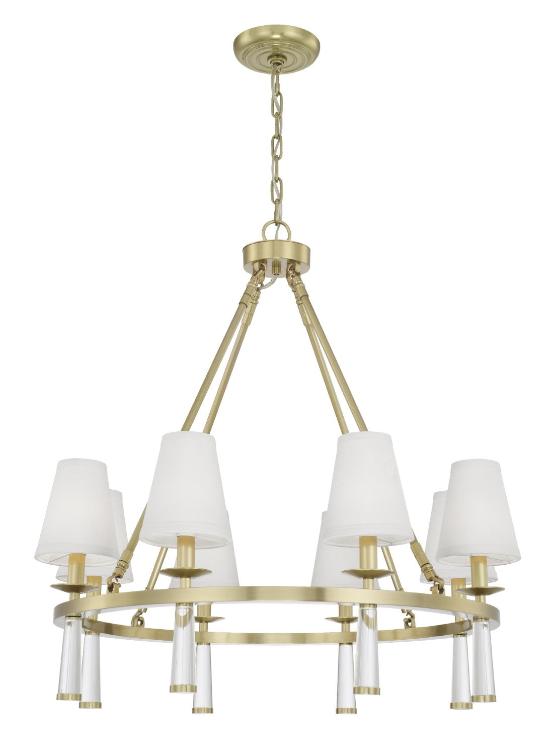 Crystorama 8867 Baxter 8 Light Antique Chandelier - Parent