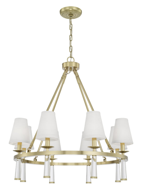 Crystorama 8867 Baxter 8 Light Antique Chandelier - Parent