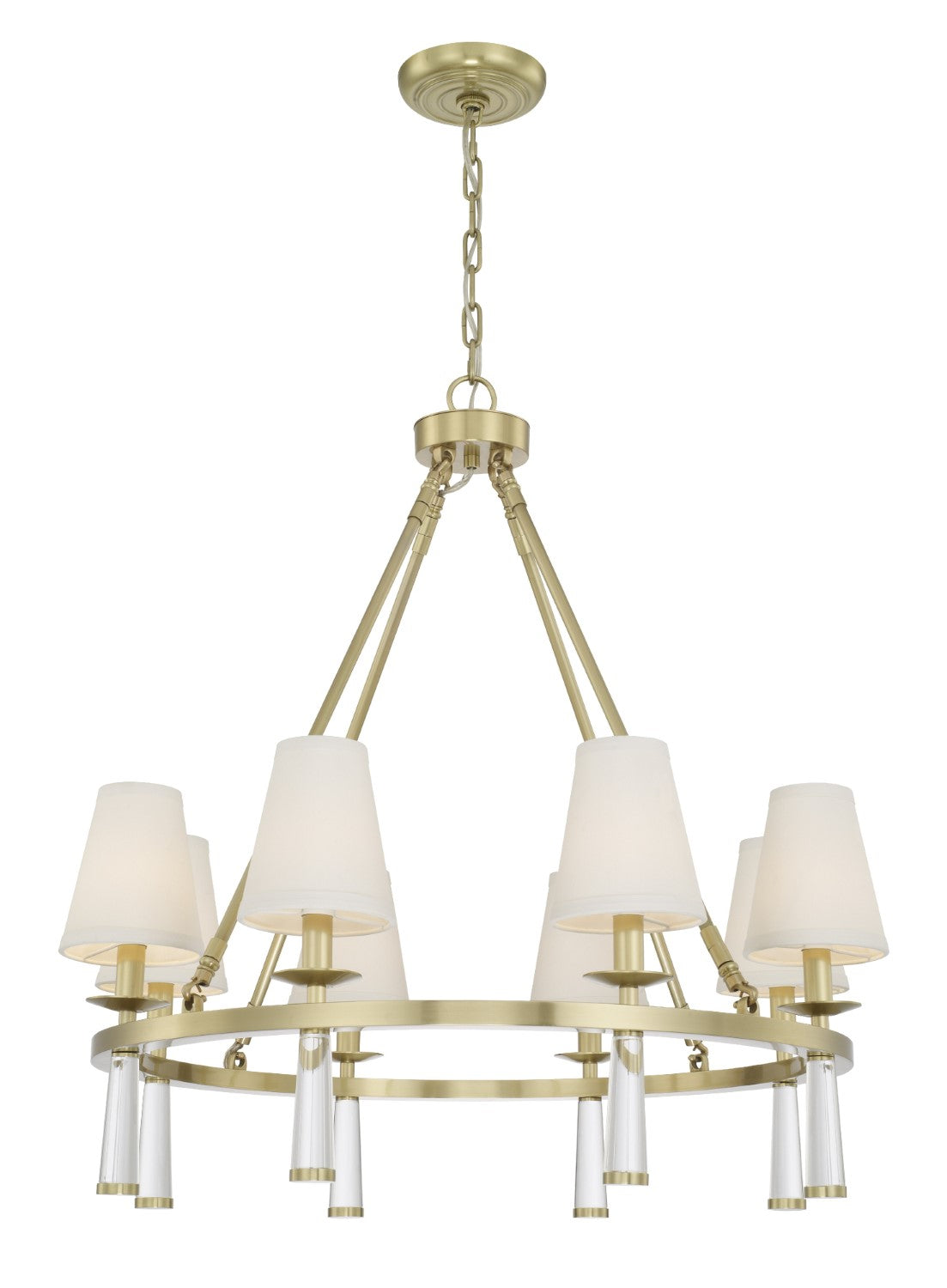 Crystorama 8867 Baxter 8 Light Antique Chandelier - Parent
