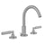 Jaclo 8880-T459-1.2 Uptown Contempo Faucet With Round Escutcheons & Contempo Hub Base Lever Handles -1.2 Gpm