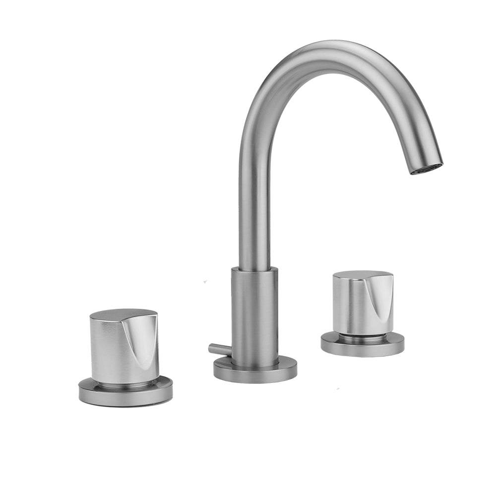 Jaclo 8880-T672-0.5 Uptown Contempo Faucet With Round Escutcheons & Thumb Handles- 0.5 Gpm