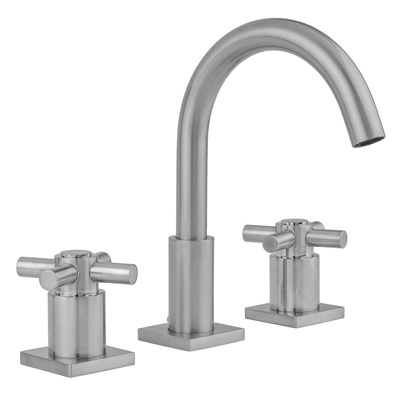 Jaclo 8881-SQC-0.5 Uptown Contempo Faucet With Square Escutcheons & Contempo High Cross Handles- 0.5 Gpm - Parent