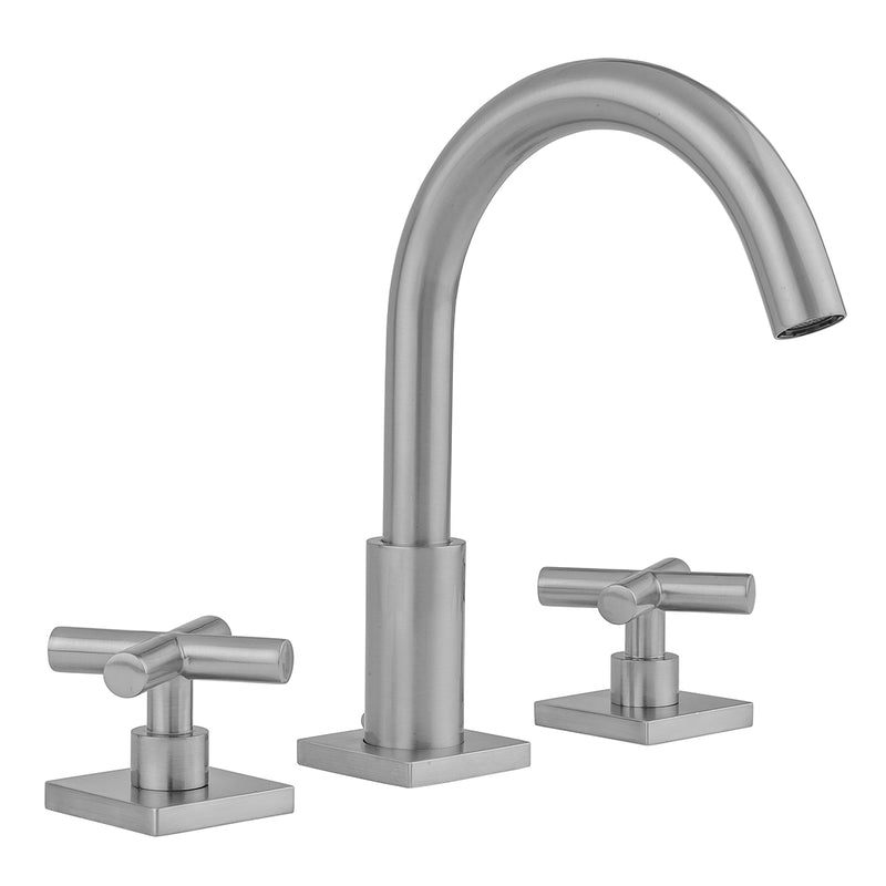 Jaclo 8881-TSQ462-0.5 Uptown Contempo Faucet With Square Escutcheons & Contempo Hub Base Cross Handles- 0.5 Gpm - Parent