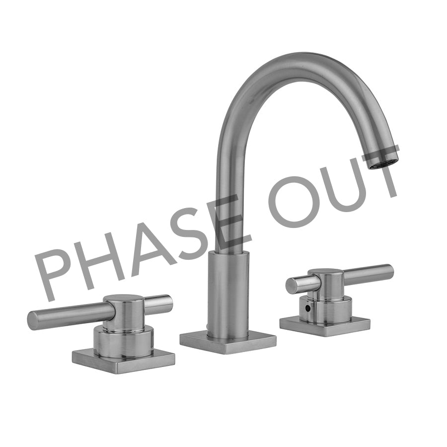 Jaclo 8881-TSQ638-1.2 Uptown Contempo Faucet With Square Escutcheons & Low Peg Lever Handles -1.2 Gpm - Parent