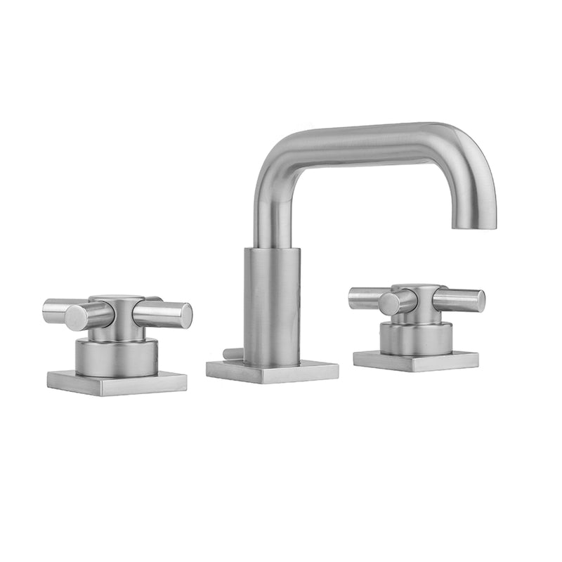 Jaclo 8883-TSQ630-0.5 Downtown Contempo Faucet With Square Escutcheons & Contempo Cross Handles- 0.5 Gpm - Parent
