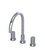 Rubinet 8AHOR Widespread Kitchen Set