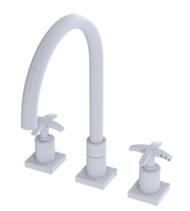 Rubinet 8ALAC Widespread Kitchen Set