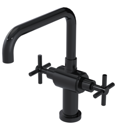 Rubinet 8DGNC Single Hole Two Handle Kitchen Set