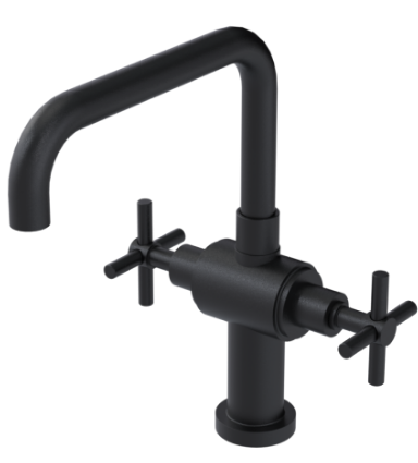Rubinet 8DGNC Single Hole Two Handle Kitchen Set