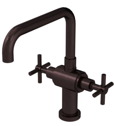 Rubinet 8DGNC Single Hole Two Handle Kitchen Set
