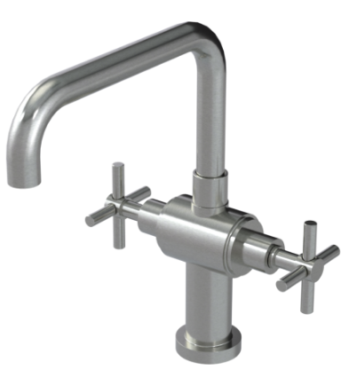 Rubinet 8DGNC Single Hole Two Handle Kitchen Set