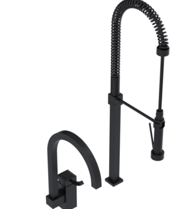 Rubinet 8IICL Single Control Kitchen Set With Suspended Industrial Spray