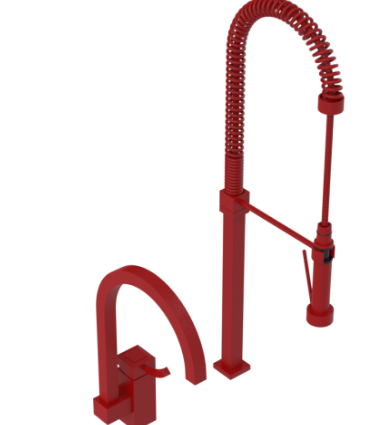 Rubinet 8IICL Single Control Kitchen Set With Suspended Industrial Spray