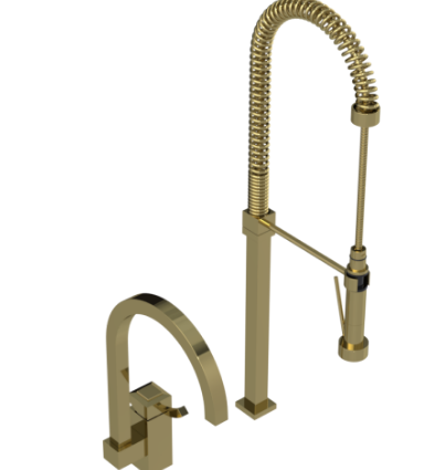 Rubinet 8IICL Single Control Kitchen Set With Suspended Industrial Spray