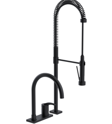 Rubinet 8ILAL Single Control Kitchen Set With Suspended Industrial Spray