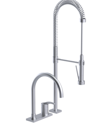 Rubinet 8ILAL Single Control Kitchen Set With Suspended Industrial Spray