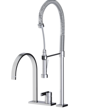 Rubinet 8IRTL Single Control Kitchen Set With Suspended Industrial Spray
