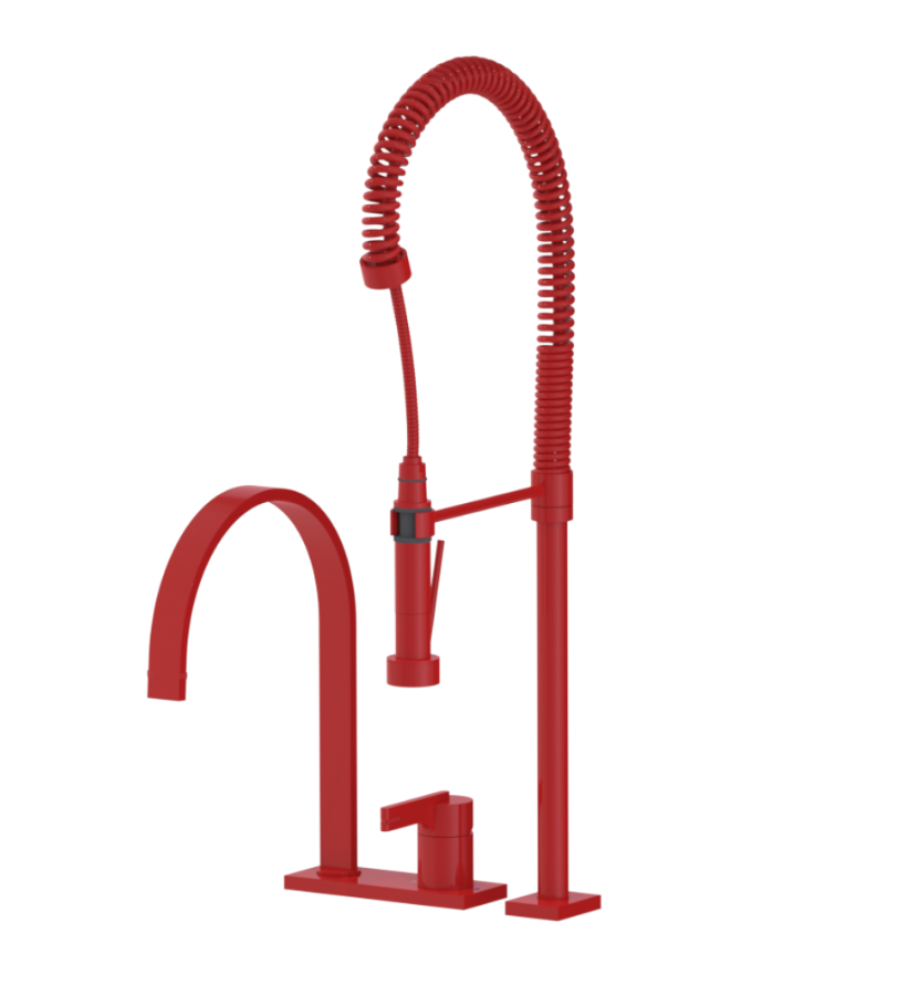 Rubinet 8IRTL Single Control Kitchen Set With Suspended Industrial Spray