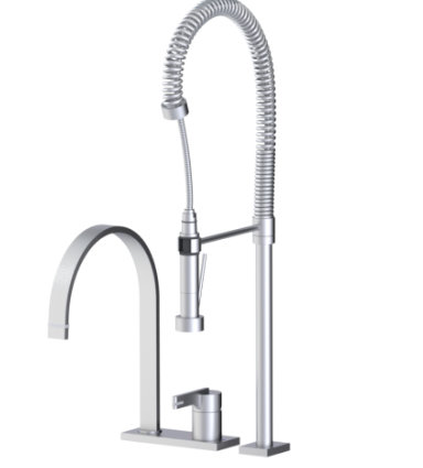 Rubinet 8IRTL Single Control Kitchen Set With Suspended Industrial Spray