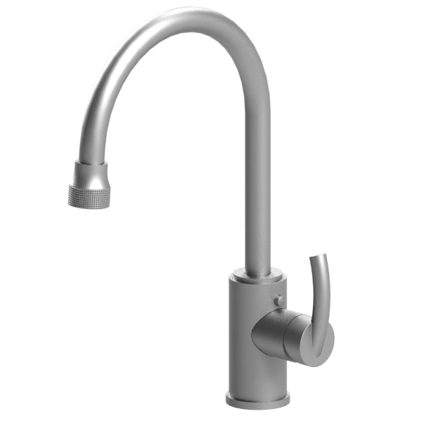 Rubinet 8JHML Single Hole Single Control Mini Kitchen Set With Retractable Dual Function Spray