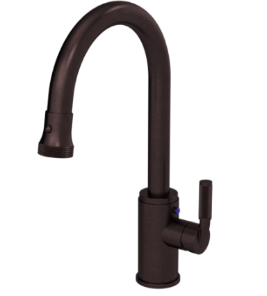 Rubinet 8JHOL Single Hole Single Control Kitchen Set With Retractable Dual Function Spray