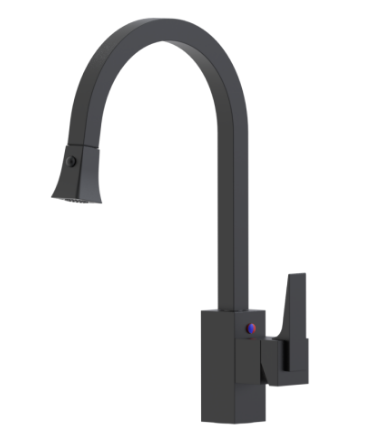 Rubinet 8JRSL Single Control Kitchen Set With Retractable Spray