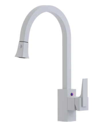 Rubinet 8JRSL Single Control Kitchen Set With Retractable Spray