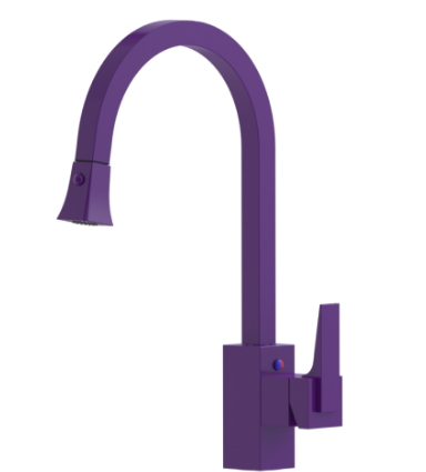 Rubinet 8JRSL Single Control Kitchen Set With Retractable Spray
