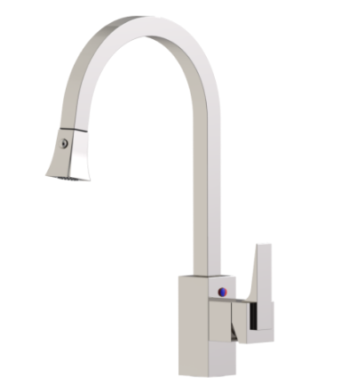 Rubinet 8JRSL Single Control Kitchen Set With Retractable Spray
