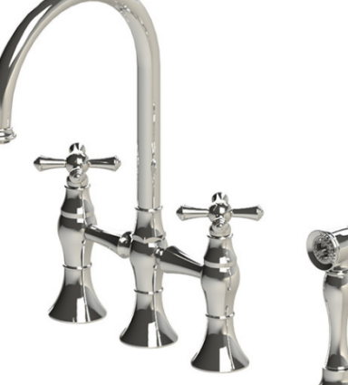 Rubinet 8UFMC Kitchen Set Deck Mount With Hand Held Spary
