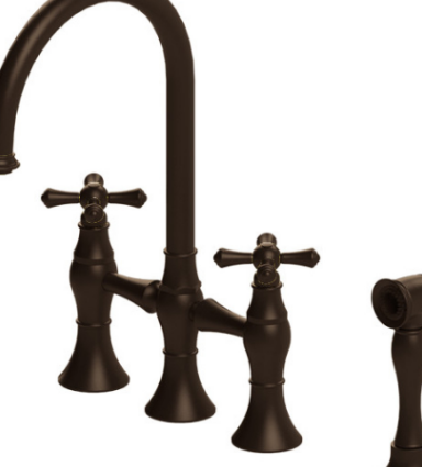 Rubinet 8UFMC Kitchen Set Deck Mount With Hand Held Spary