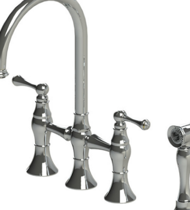 Rubinet 8UFML Kitchen Set Deck Mount With Hand Held Spary