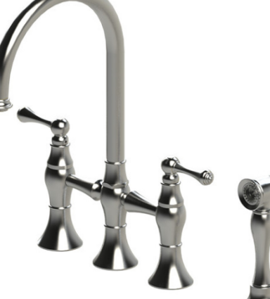 Rubinet 8UFML Kitchen Set Deck Mount With Hand Held Spary