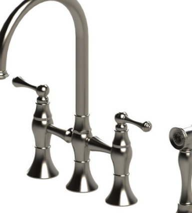 Rubinet 8UFML Kitchen Set Deck Mount With Hand Held Spary