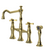 Rubinet 8UHXC Kitchen Bridge Faucet With Hand Spray