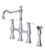 Rubinet 8UHXC Kitchen Bridge Faucet With Hand Spray