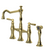 Rubinet 8UHXL Kitchen Bridge Faucet With Hand Spray