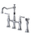 Rubinet 8UHXL Kitchen Bridge Faucet With Hand Spray